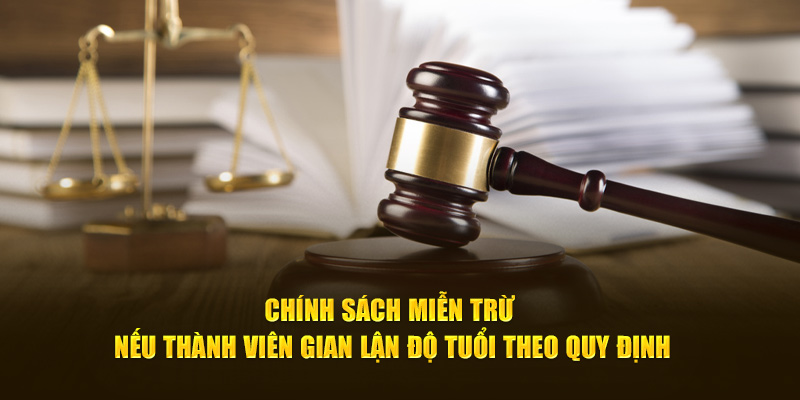 Chính sách miễn trừ nếu thành viên gian lận độ tuổi theo quy định