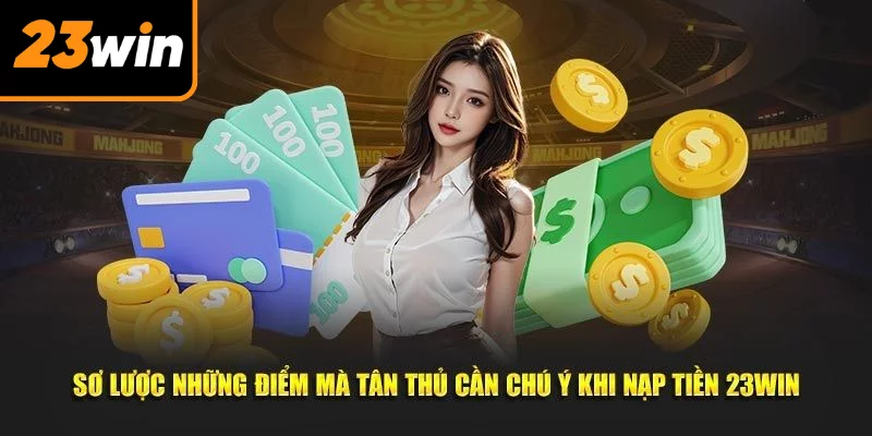 Điều kiện bắt buộc tuân thủ khi tiến hành nạp tiền 23win
